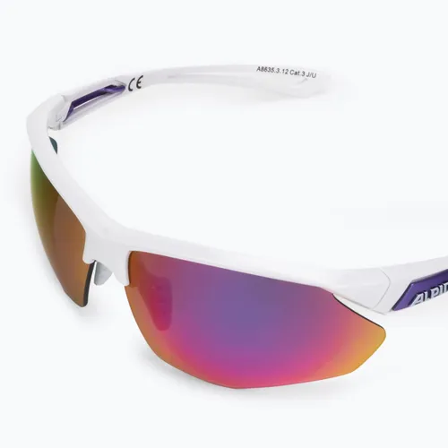 Okulary przeciwsłoneczne Alpina Nylos HR white/ purple/ purple mirror