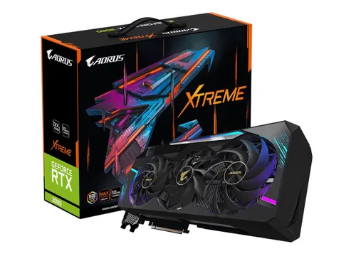 Видеокарта GeForce RTX 3080 Aorus XTREME 10Gb LHR GDDR6X 320bit 3DP / HDMI