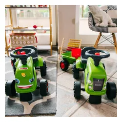 Falk Traktorek Baby Claas Zielony z Przyczepką + akc. od 1-3 lat