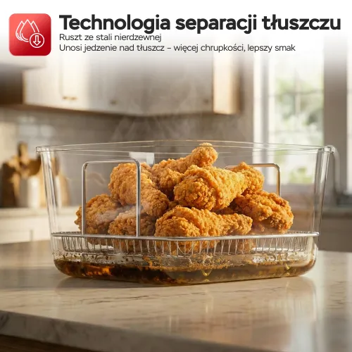 Air Fryer Frytkownica beztłuszczowa TURBOTRONIC TT-AFG6 6l