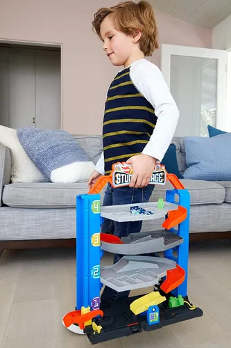 Hot Wheels Hot Wheels Zestaw Garaż Parking Z Windą + Autko