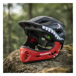 Kask rowerowy dziecięcy fullface szczękowy 2w1 odpinana szczęka rozmiar "S"