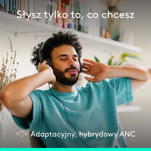 Słuchawki LOGITECH Zone Wired 2 Przewodowe, Nauszne, ANC Grafitowy