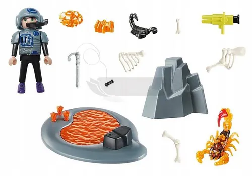 PLAYMOBIL Dino Rise 70909 Walka z ognistym skorpionem