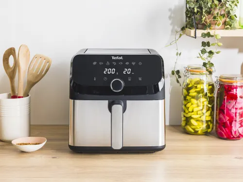 Frytkownica beztłuszczowa TEFAL EY855D10 Easy Fry Mega, 7,5 L, 8 automatycznych programów