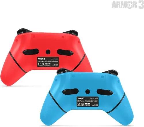 Pad Armor3 NuChamp Wireless Game Controller 2 Pack do Nintendo Switch Bezprzewodowy Niebieski / Czerwony 2szt.