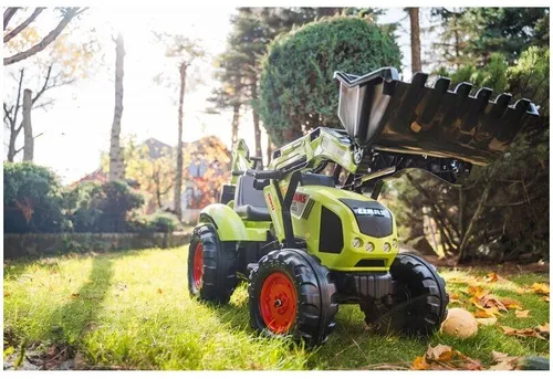 Traktor Na Pedały Dla Dzieci 3-6 Lat Do 50Kg Falk Claas Przyczepa Łyżka Spychacz