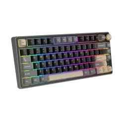 Klawiatura mechaniczna Royal Kludge RK-R75 Phantom Silver Switch Czarno-Szary