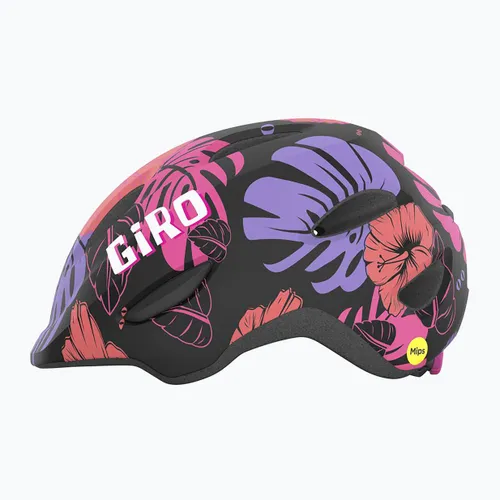 Kask rowerowy dziecięcy Giro Scamp Jr matte black floral