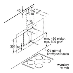 Okap Bosch DWK67CM20 Biało-srebrny