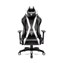 Fotel Diablo Chairs X-Horn 2.0 Normal Size Gamingowy do 160kg Skóra ECO Czarno-biały