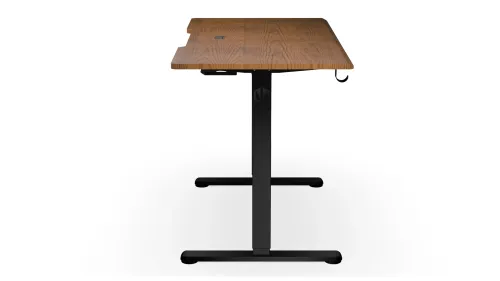 Biurko Endorfy Atlas S Electric Dark Wood 114cm Regulacja wysokości Ciemne drewno