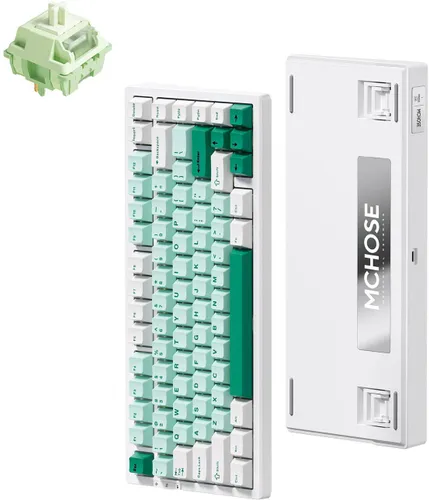 Klawiatura MCHOSE G75 Pro Matcha Latte V2 Switch Biało-zielony