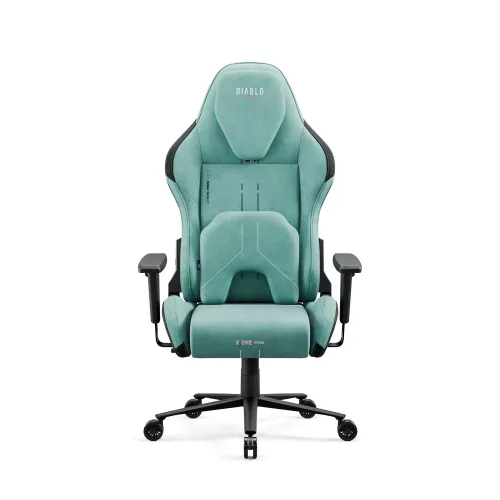 Fotel Diablo Chairs X.One Prime,Normal Size, Mystic Mint Gamingowy Do 140kg Tkanina Miętowy