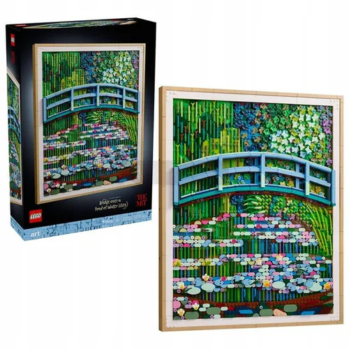 LEGO ART 31220 Claude Monet - Most nad stawem z liliami wodnymi, zestaw+18