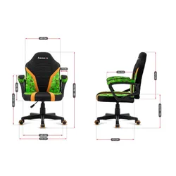 Fotel HUZARO Ranger 1.0 Pixel Mesh Czarno-zielony