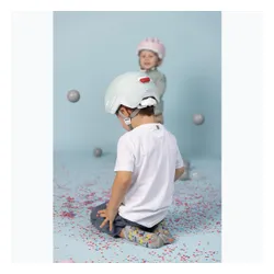 Kask rowerowy dziecięcy ABUS Smiley 3.0 ACE LED pure aqua