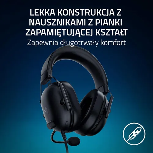 Słuchawki przewodowe z mikrofonem Razer BlackShark V2 X PlayStation Nauszne Czarny