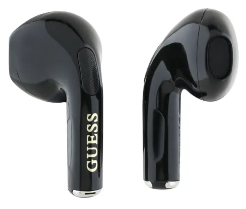 Słuchawki douszne GUESS Glossy Effect Egg Shape Printed Classic Logo Czarny