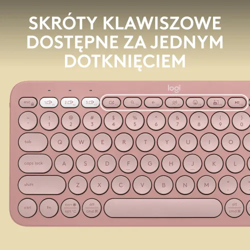 Klawiatura membranowa Logitech Pebble Keys 2 K380s - różowy