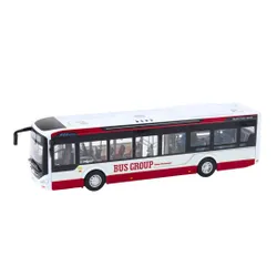Autobus Miejski Interaktywny Metalowy 1:42 Światła Dźwięk Otwierane Elementy