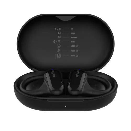 Słuchawki bezprzewodowe Belkin Soundform ClearFit Douszne Bluetooth 5.3 Czarny