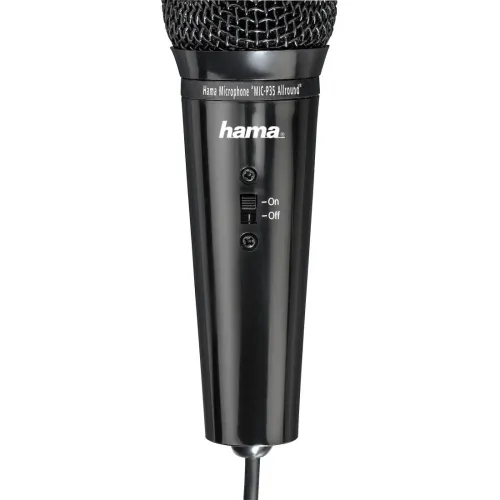 Mikrofon Hama MIC-P35 Allround Przewodowy Pojemnościowy Czarny