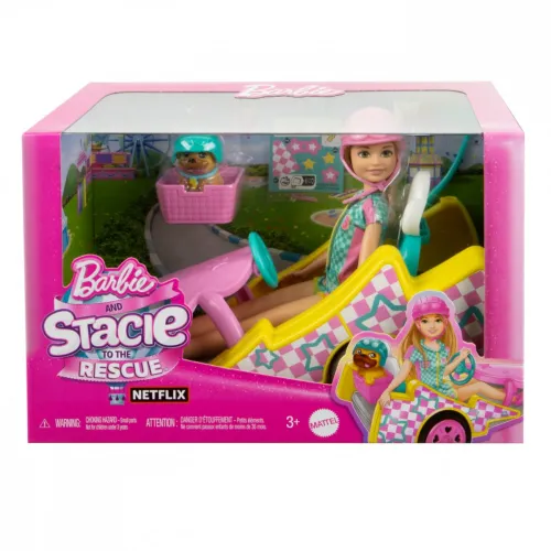 Кукла Mattel Barbie Stacie и автомобиль из фильма Gokart