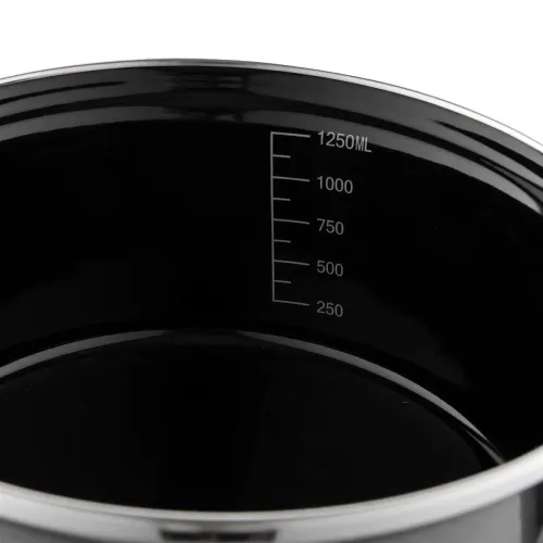 Garnek emaliowany z pokrywką EMALIA POLSKA PLESZEW METALICO NISKI 1,4 l