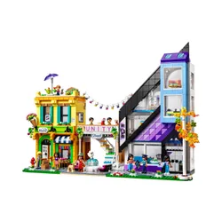 LEGO Friends 41732 şehir merkezinde iç mekan mağazası ve çiçekçi