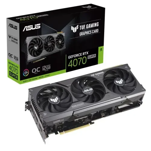 Karta graficzna ASUS TUF Gaming GeForce RTX 4070 SUPER OC Edition 12GB GDDR6X 192bit DLSS 3