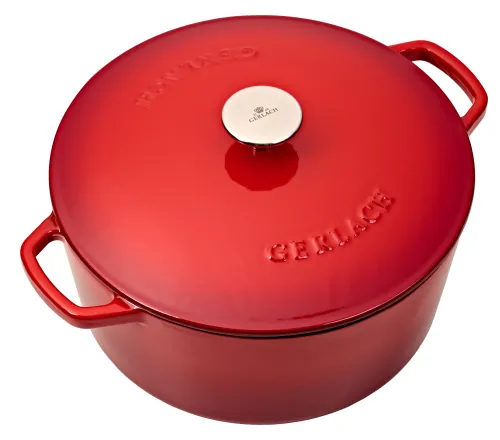 Garnek Gerlach Natur Iron Indukcja Żeliwo 5l Czerwony