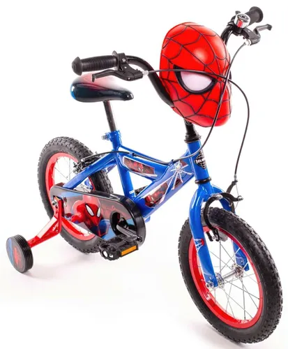 Rower dziecięcy MARVEL Spider-Man 14 cali dla chłopca Niebiesko-czerwony
