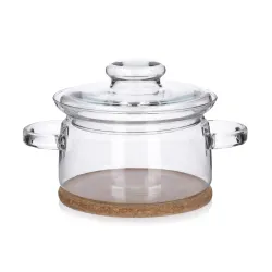 Garnek szklany żaroodporny z pokrywką SIMAX GOURMET 1,5 l