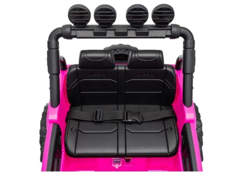 Auto Na Akumulator Jeep Rubicon 2X200W 24V Eva Skóra LED Pilot Radio MP3