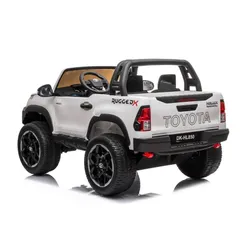 Auto Na Akumulator Dla 2 Dzieci Toyota Hilux 4X4 Pilot Eva Skóra LED Radio MP3