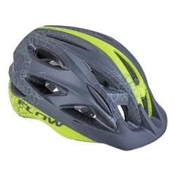 Kask rowerowy AUTHOR Flow X9 Czarno-żółty MTB (rozmiar M)