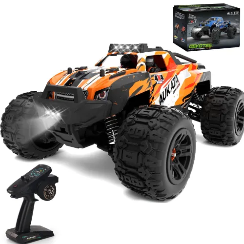 Zdalnie sterowany samochód COIL terenowy Auto 4x4 pilot terenowy 40km/h duży na  pilota pomarańczowy 1:8