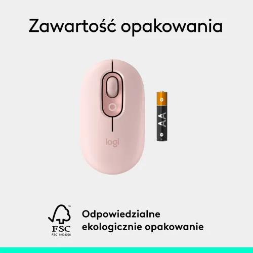 Myszka Logitech POP Mouse Różowy