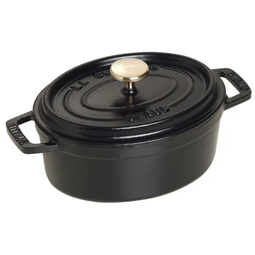 STAUB LA COCOTTE Garnek żeliwny owalny 600 ml, czarny