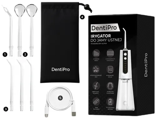 Irygator ALPHA DentiPro SWF-04 Biały