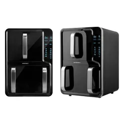 Air Fryer Frytkownica beztłuszczowa BERDSEN BD-664 12l z podwójnym koszem i okienkiem do obserwacji postępów gotowania