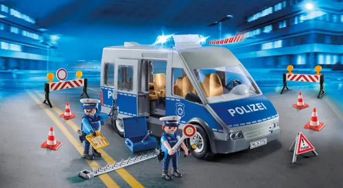 Playmobil Action Heroes набор фигурок 71716 Полицейская машина с блокировкой