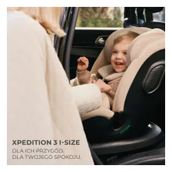 Fotelik samochodowy KINDERKRAFT Xpedition 3 I-Size 40-150 cm (0-22 kg) Szary