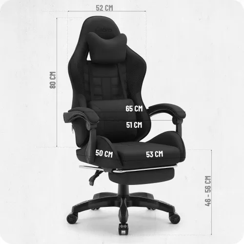 Fotel CABRO C501 Czarny