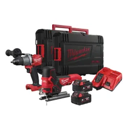 Milwaukee M18 FPP2AA2 - 502X Elektrikli el Aletleri seti (tornavida + fırçasız jigsaw + 2 pil + şarj cihazı + 2 kılıf)