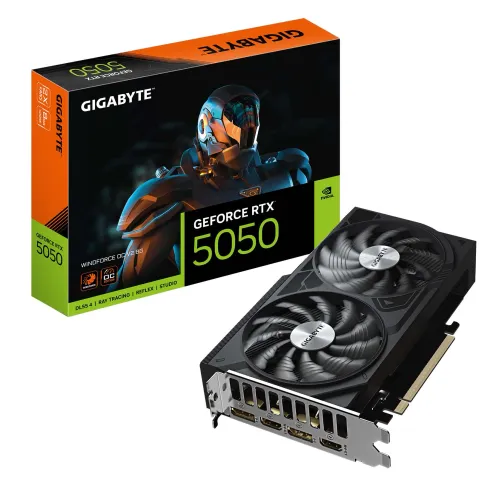 Karta graficzna Gigabyte GeForce RTX 5050 WINDFORCE OC V2 8GB GDDR6 128bit DLSS 4