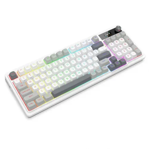 Klawiatura mechaniczna Redragon K719PK-RGB-PRO Galatin Pro Biały
