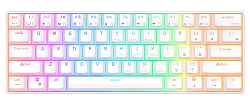 Klawiatura ROYAL KLUDGE RK61 RGB Red Switch Biały