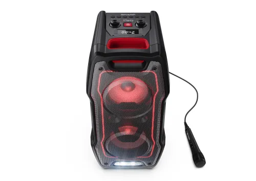 Power Audio Sharp XParty Sing PS-932 55W Bluetooth Mikrofon Karaoke Czarny